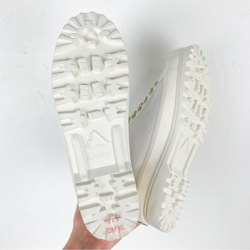 Superga 2341 Alpina High Top Sneakers with Gum Sole in White Sz 7 1/2 - Picture 11 of 16